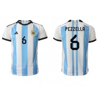 Pánský Fotbalový dres Argentina German Pezzella #6 MS 2022 Domácí Krátký Rukáv